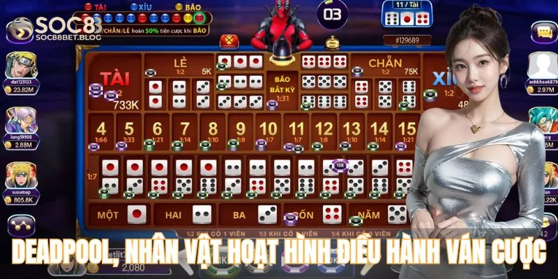 Deadpool, nhân vật hoạt hình điều hành ván cược