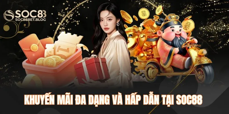 Khuyến mãi đa dạng và hấp dẫn tại SOC88