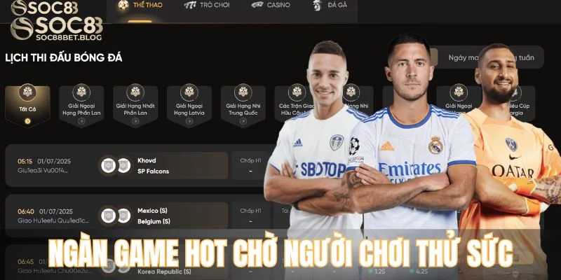 Ngàn game hot chờ người chơi thử sức