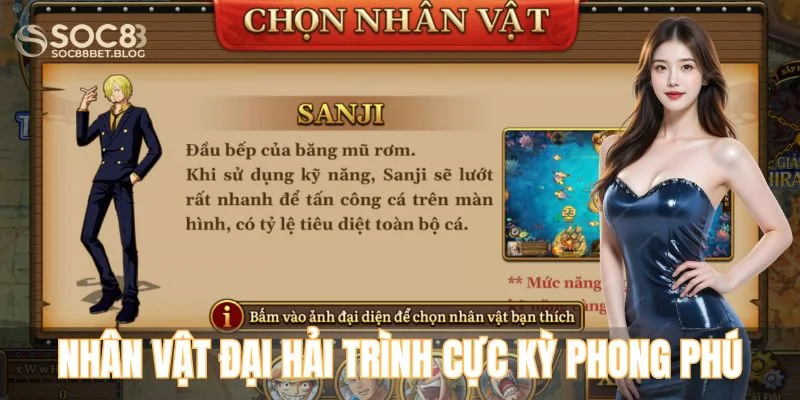 Hệ thống nhân vật Đại Hải Trình cực kỳ phong phú